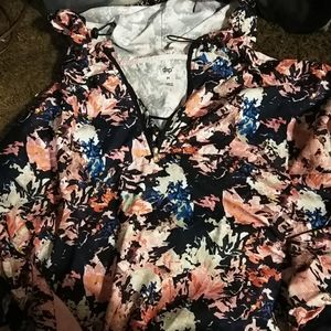 Polyester hoodie blouse